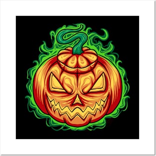 Pumpkin Head Posters and Art